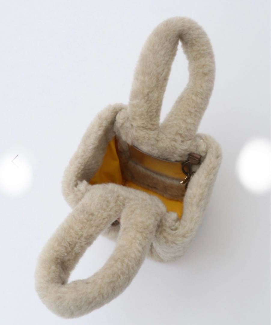 ebagos ボア・ウト・ウト・ラビットファーバッグ