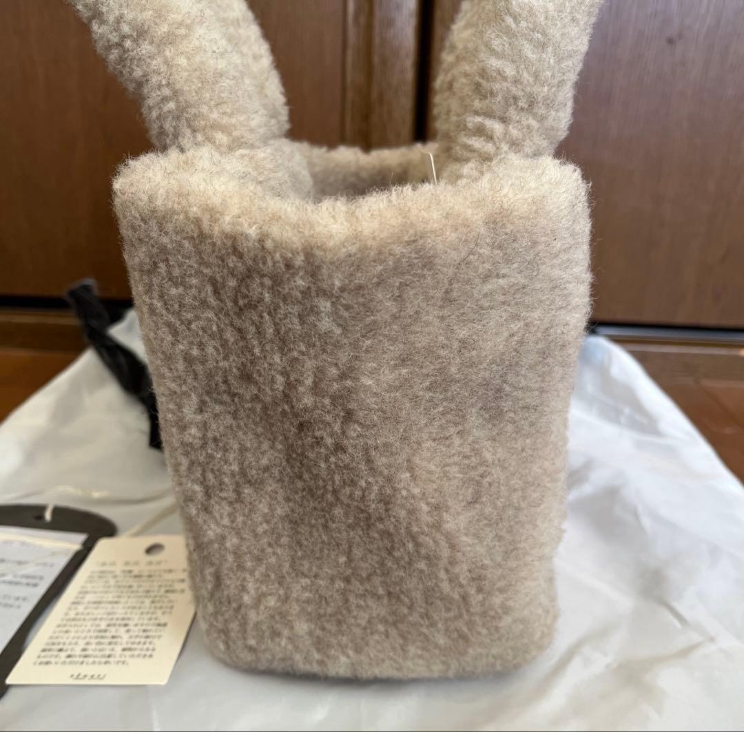 ebagos ボア・ウト・ウト・ラビットファーバッグ