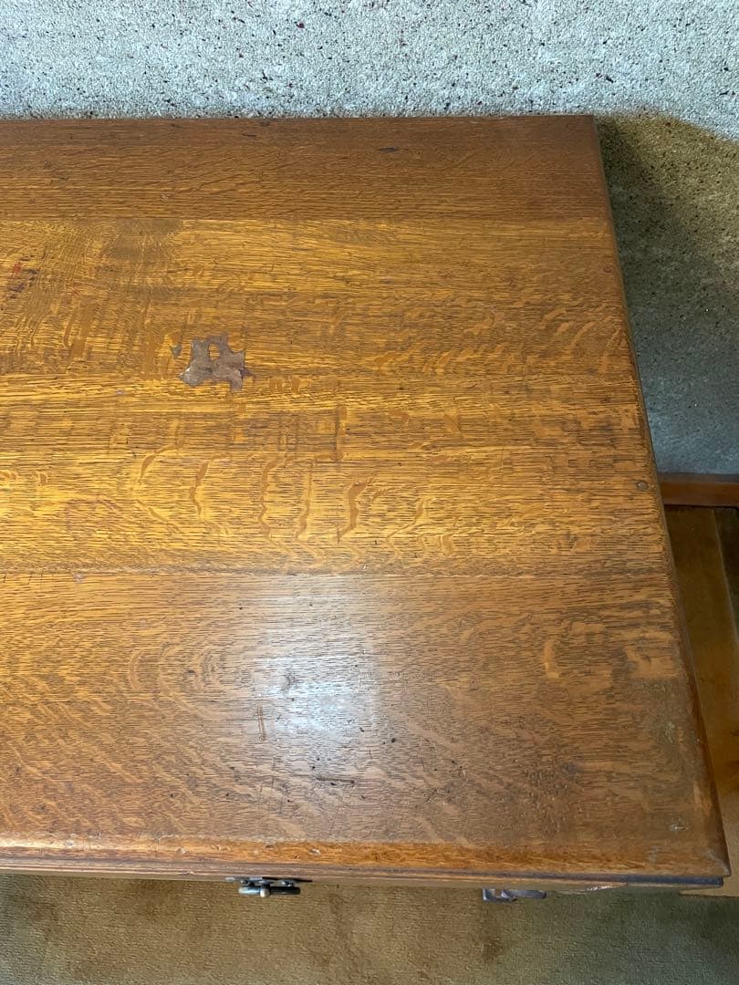 アンティーク　ヴィンテージ デスク 平机 事務机 昭和 大正 レトロ