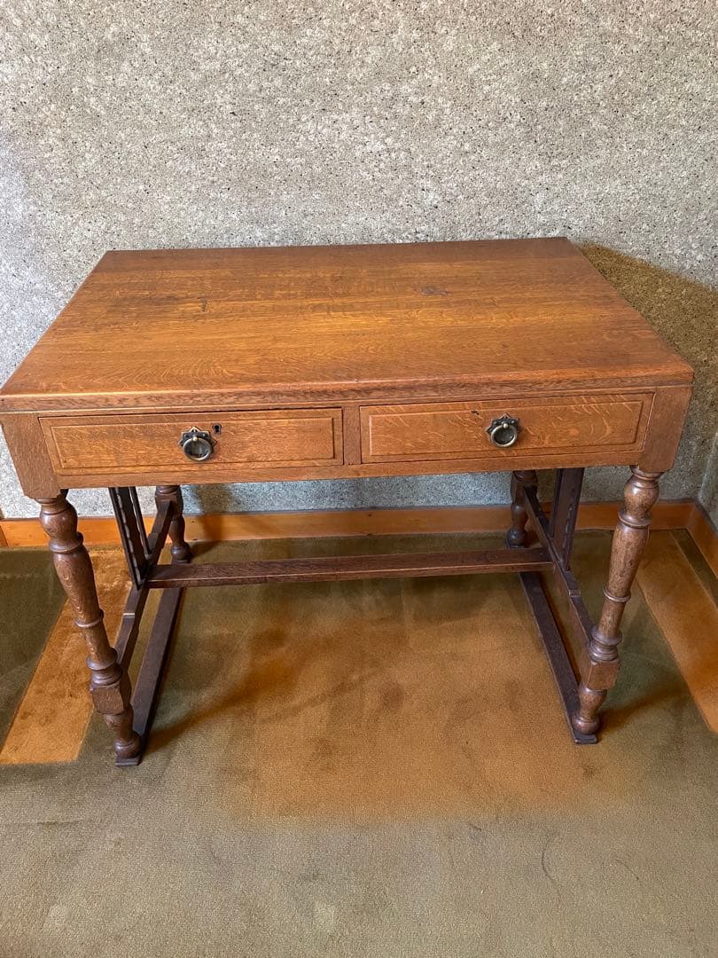アンティーク　ヴィンテージ デスク 平机 事務机 昭和 大正 レトロ