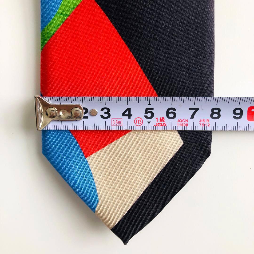 ポールスミス ネクタイ パネル柄 スカイブルー