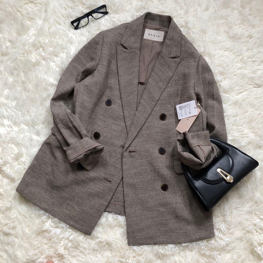 新品タグ付き⭐️ストラ⭐️大人百花掲載ユンナ着⭐️速乾セミピークドラペルジャケット