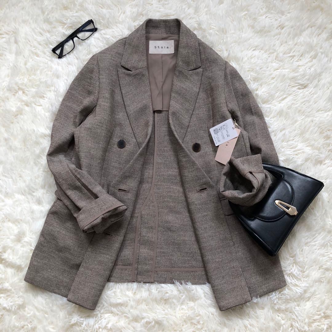 新品タグ付き⭐️ストラ⭐️大人百花掲載ユンナ着⭐️速乾セミピークドラペルジャケット