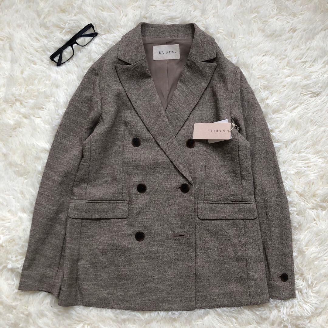 新品タグ付き⭐️ストラ⭐️大人百花掲載ユンナ着⭐️速乾セミピークドラペルジャケット