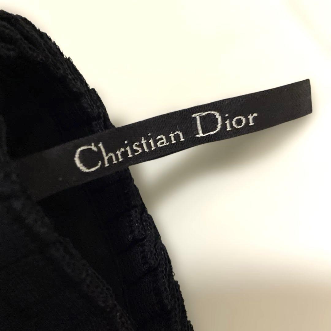 セール✨Christian Diorディオールプリーツミニスカート黒シルクウール