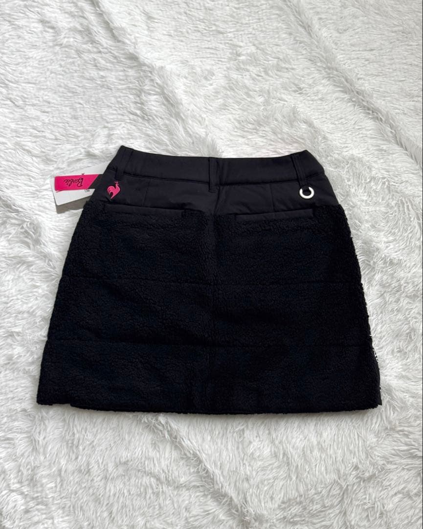 lecoq　ルコックゴルフ　バービーコラボ　ボアスカート 新品　黒　L 11号