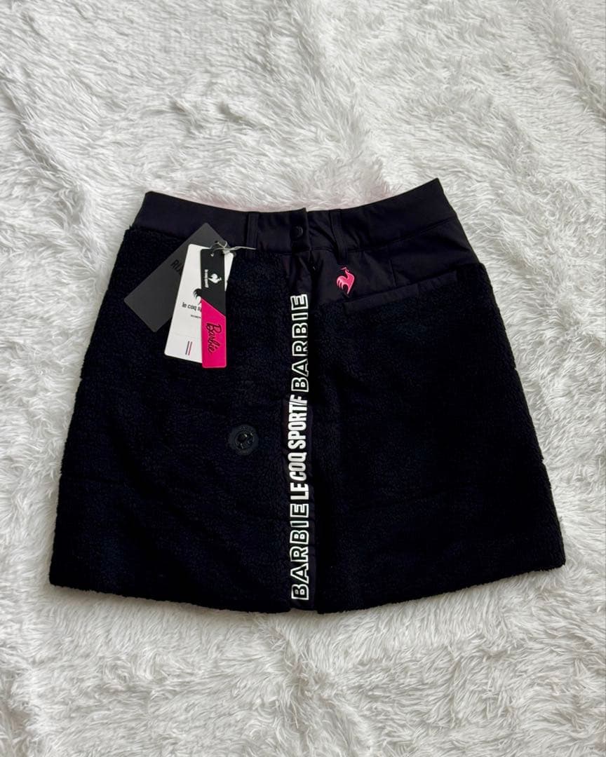 lecoq　ルコックゴルフ　バービーコラボ　ボアスカート 新品　黒　L 11号