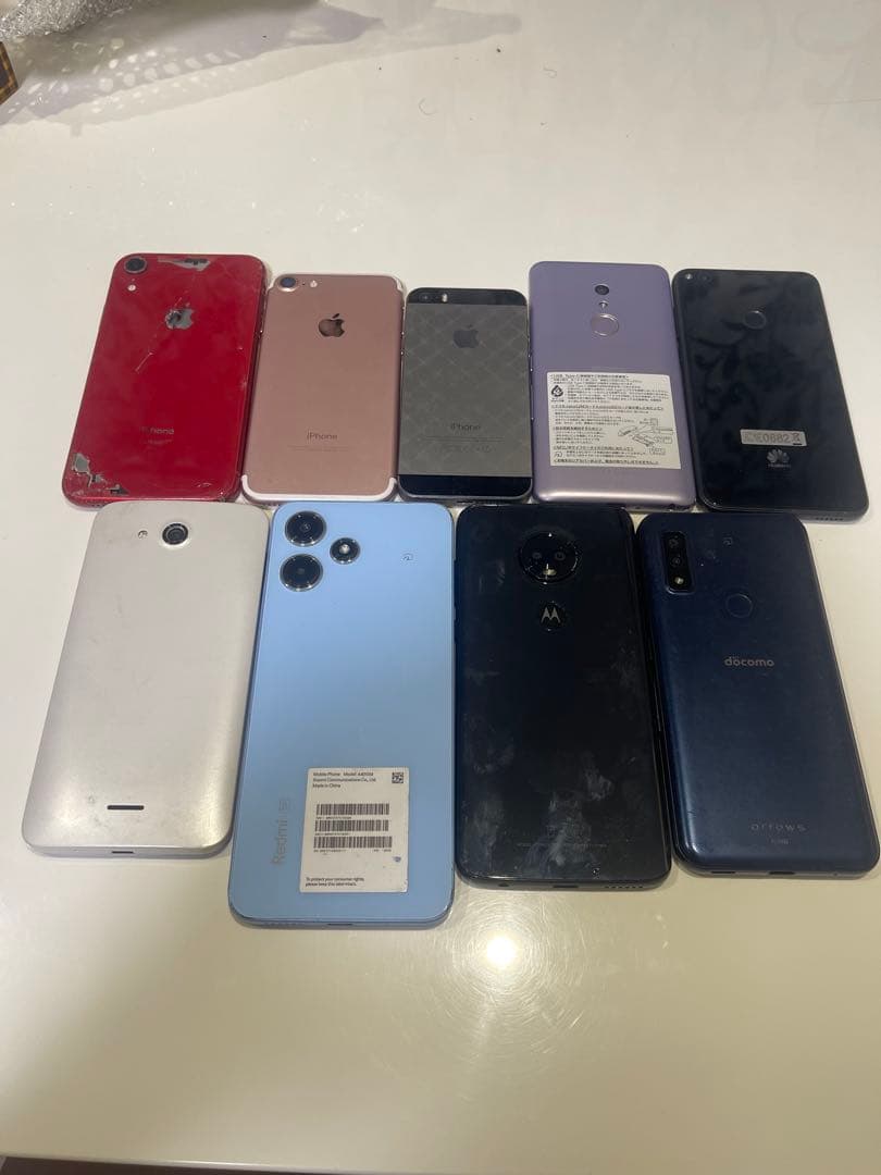 iPhone, Redmi, Motorola, などのセット　ジャンク品