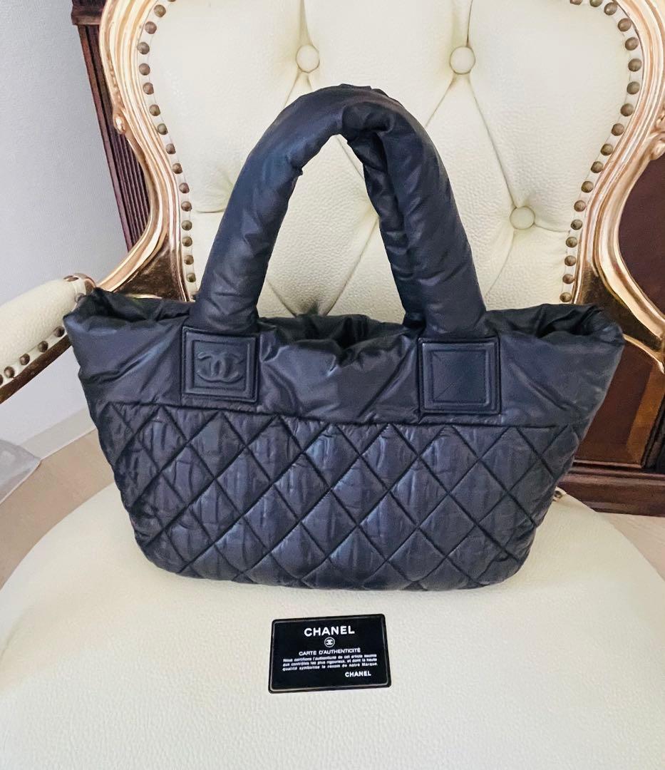 美品　CHANEL ブラック キルティング トートバッグ