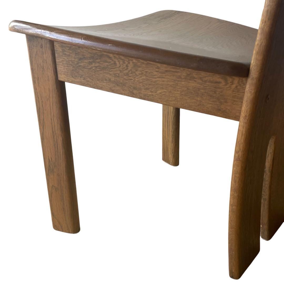 (3/4) 浜本工芸 楢材 ナラ材 オーク材 ダイニングチェア