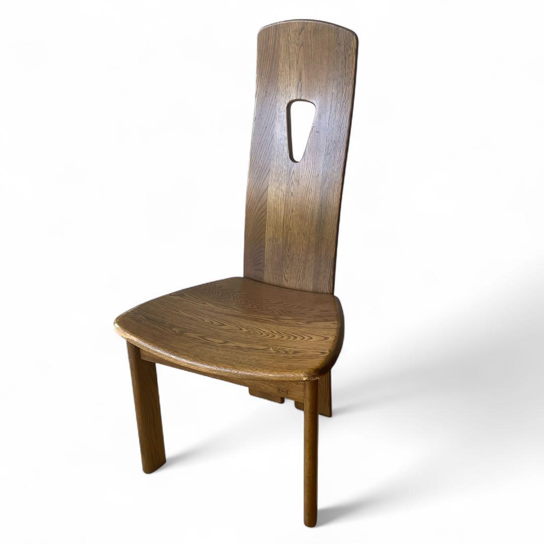 (3/4) 浜本工芸 楢材 ナラ材 オーク材 ダイニングチェア