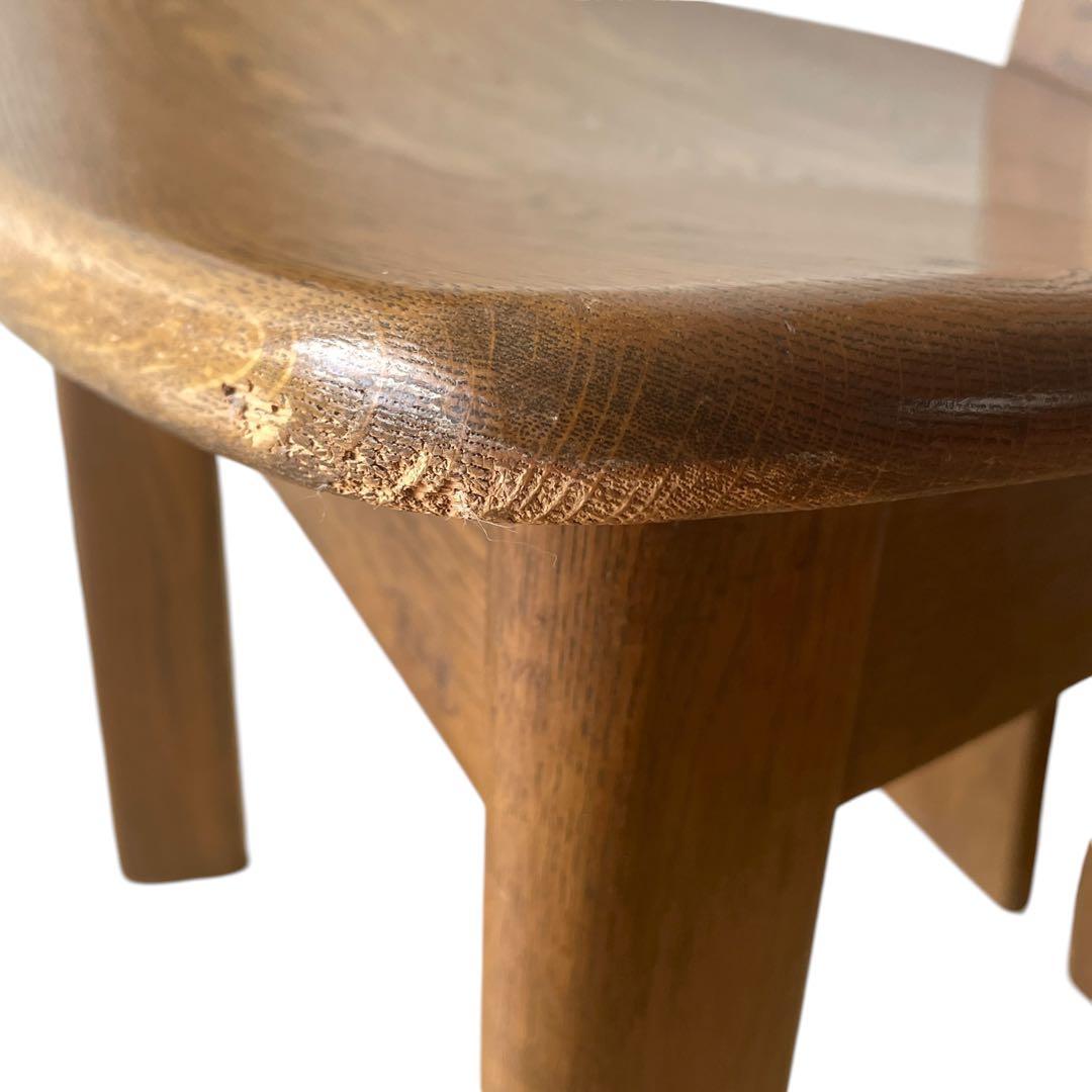 (3/4) 浜本工芸 楢材 ナラ材 オーク材 ダイニングチェア