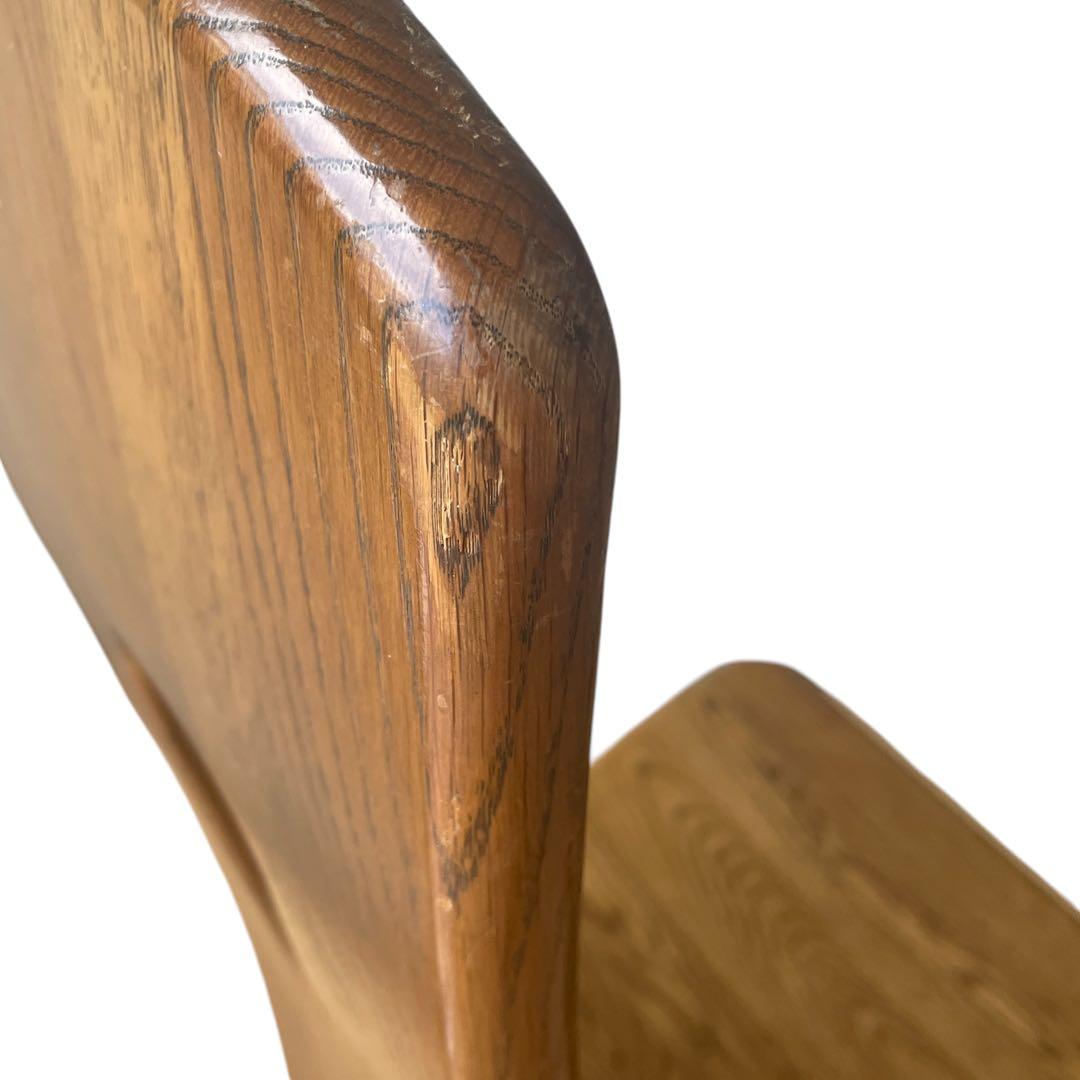 (3/4) 浜本工芸 楢材 ナラ材 オーク材 ダイニングチェア