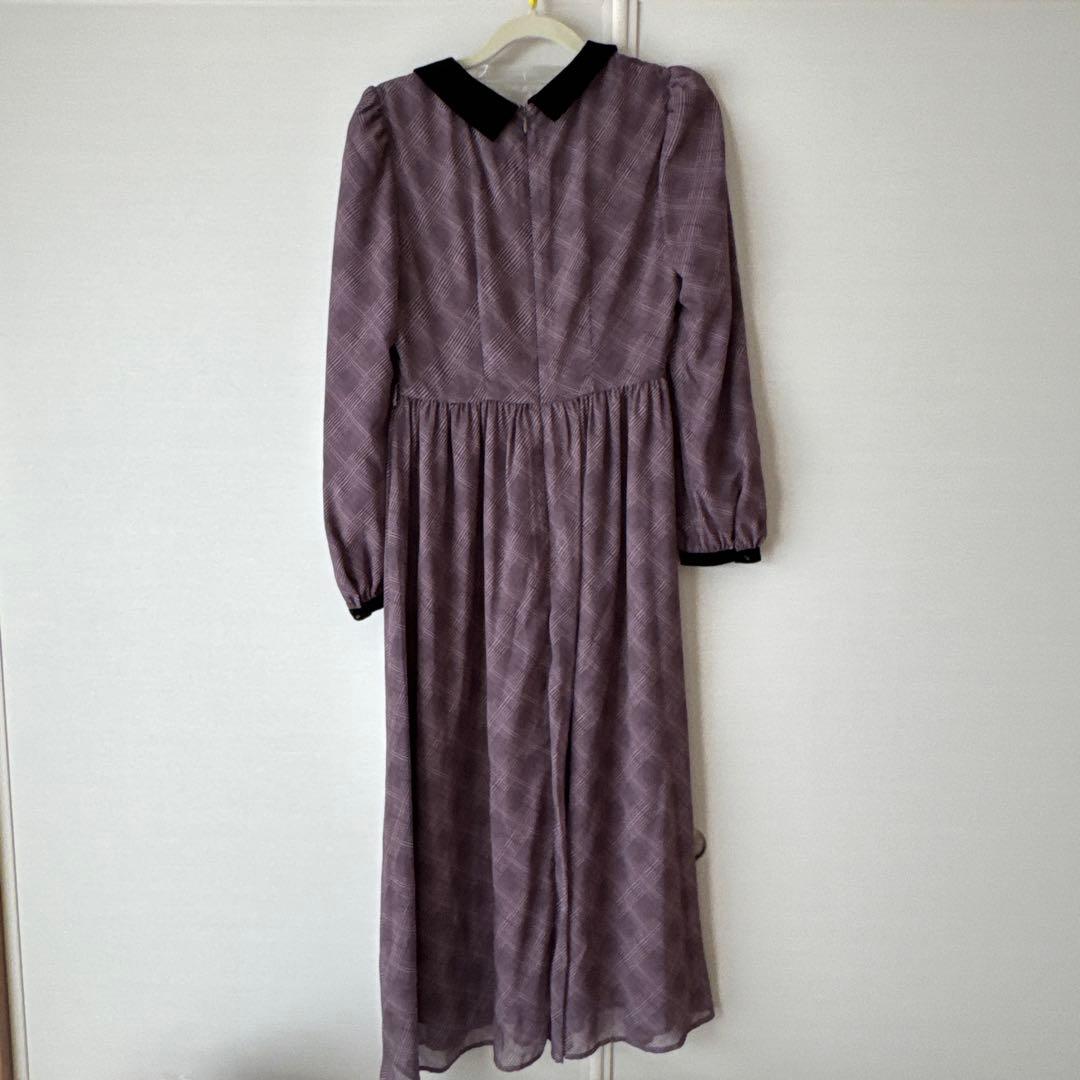 Bristol Plaid Ribbon Dress herlipto Sサイズ