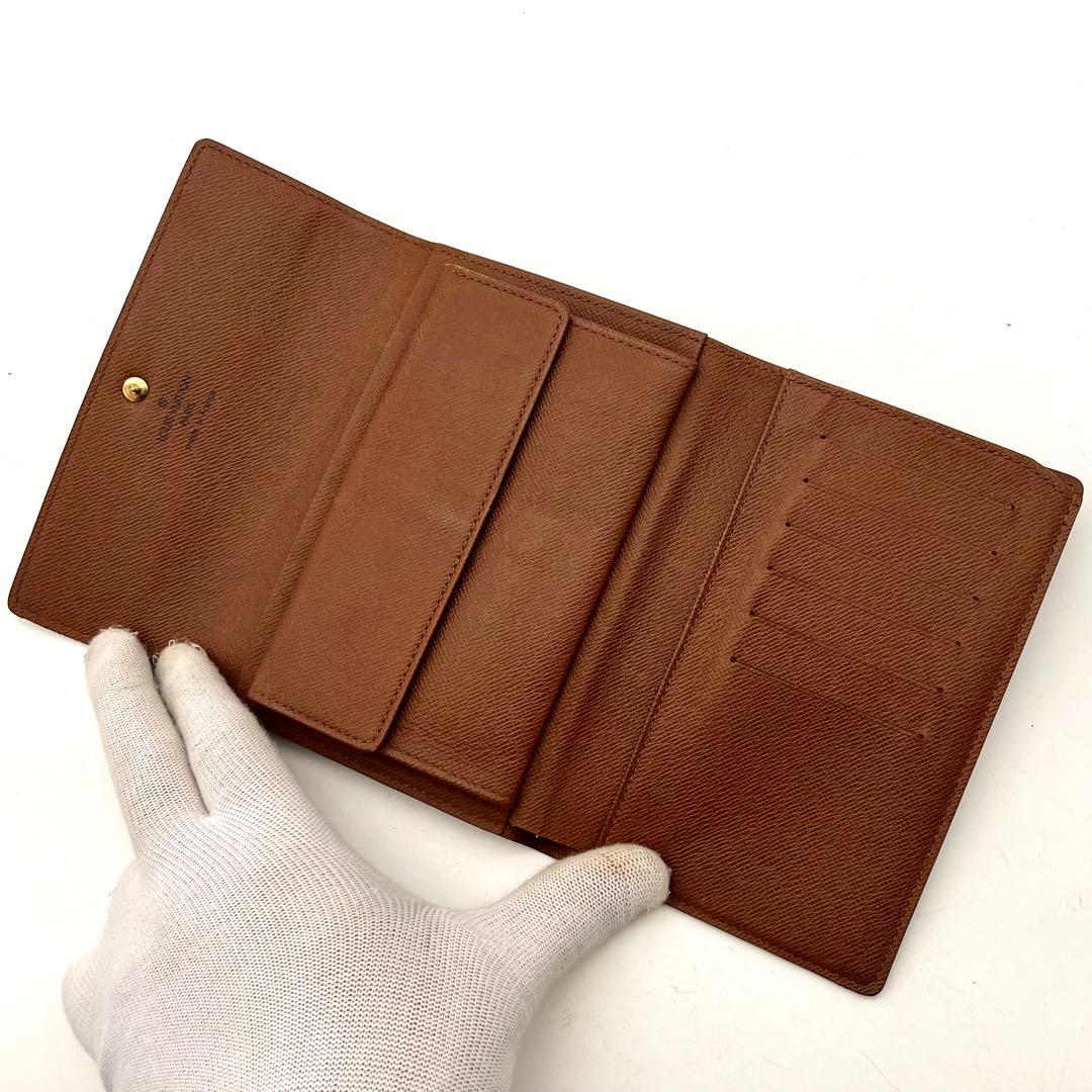 ルイヴィトン モノグラム ポルトトレゾールエテュイパピエ 3つ折り財布 正規品