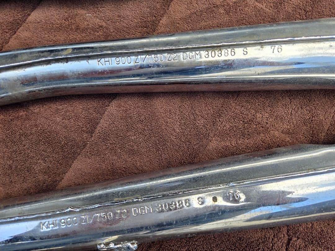 Z1.Z2、当時物、やれ感 ステンレス マフラー 4本セット