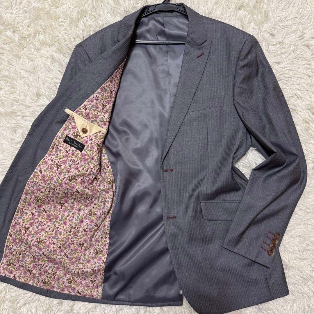 【希少】2XL Paul Smith スーツセットアップ　花柄　大きいサイズ
