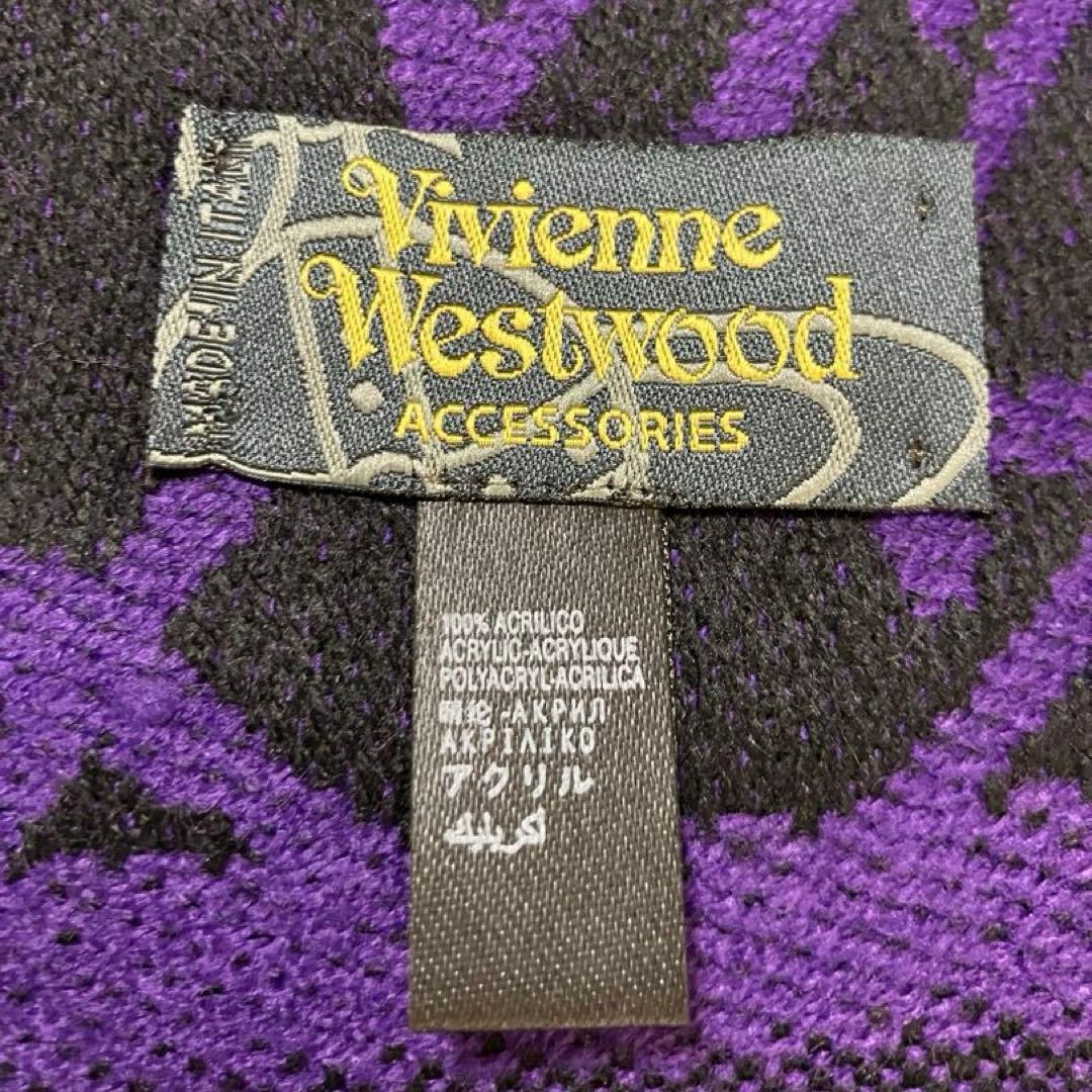 【ユニセックス】ヴィヴィアンウエストウッド リバーシブル マフラー オーブ総柄