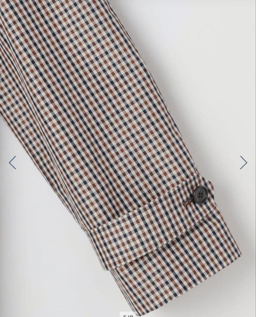 【新品】Aquascutum クラブチェックタフタ ステンカラーコート