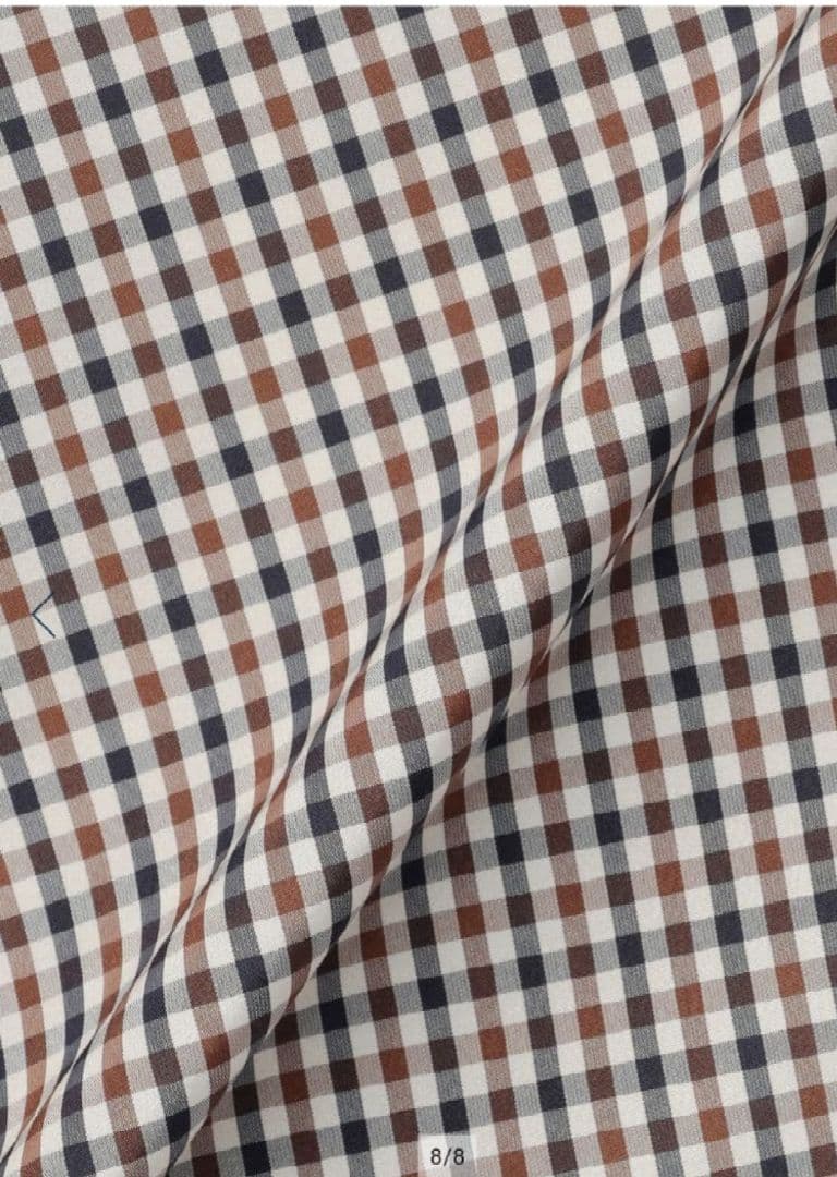 【新品】Aquascutum クラブチェックタフタ ステンカラーコート