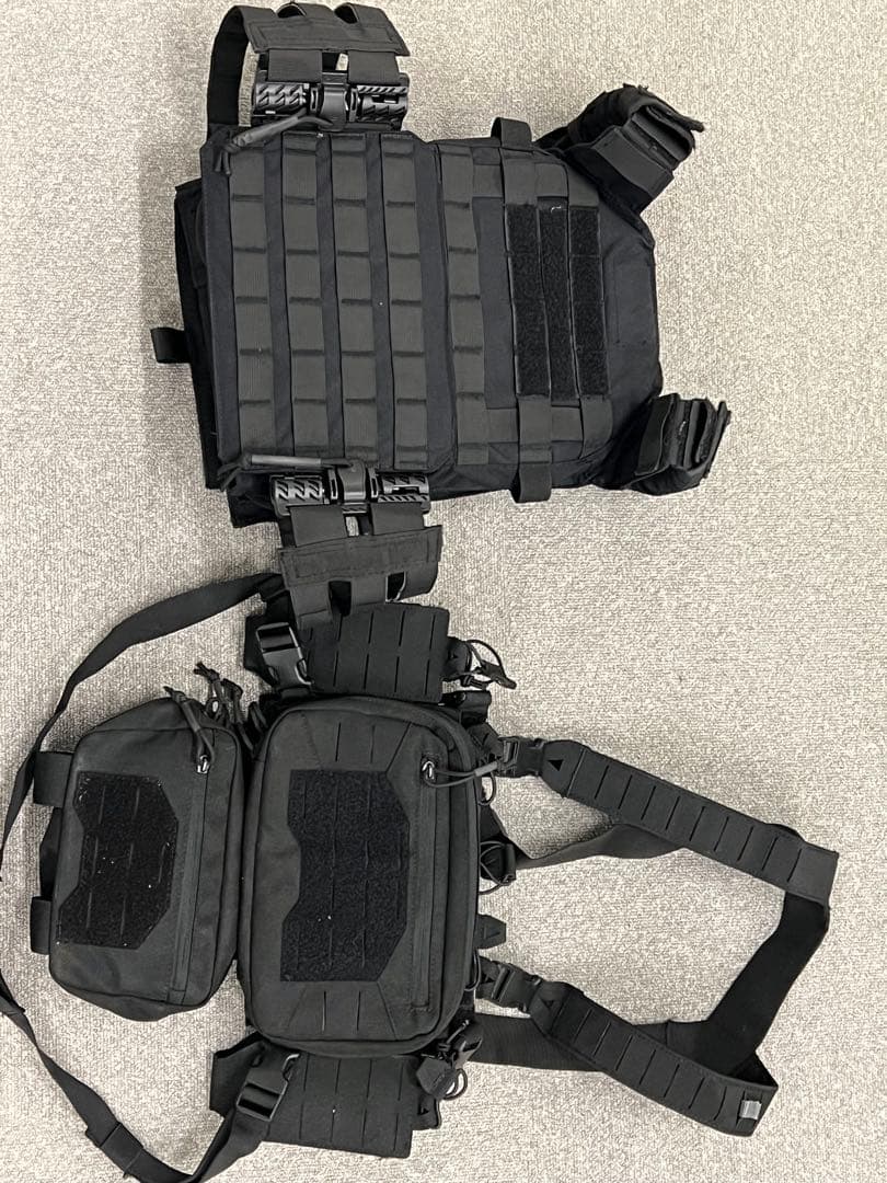 ブラックプレートキャリア サバゲー用 セット