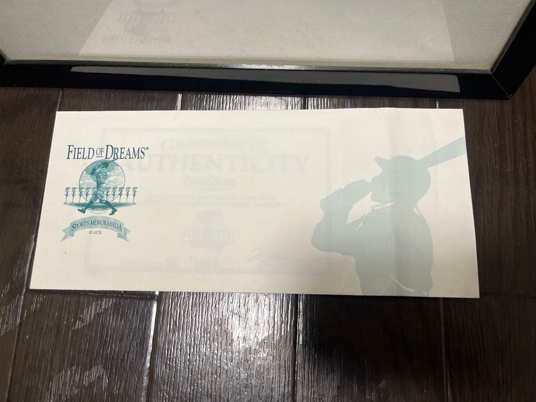 ジョーダン　サイン入りバスケットボール写真 フレーム付き