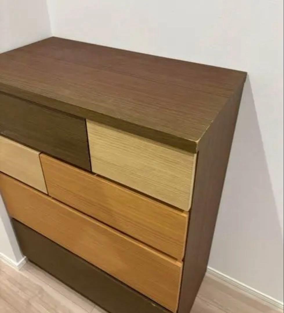 【送料込み✨】ニトリ　ハイチェスト　カレナ　80HC DBR 木目調家具