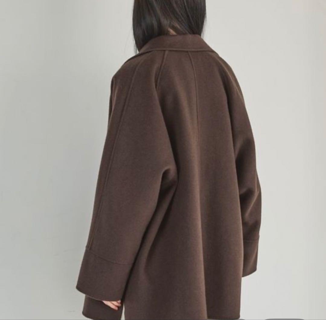 【美品】A part by カシープミドルジャケットコート/ブラウン/FREE