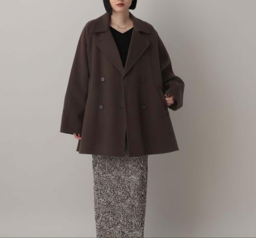 【美品】A part by カシープミドルジャケットコート/ブラウン/FREE