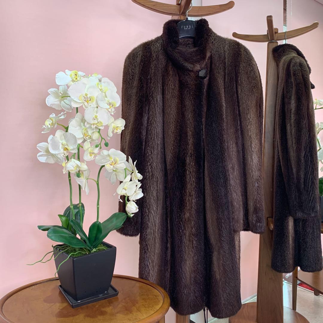 新春　 プライス❣️シェアード　ラクーン　ファー　コート　《貂皮　毛皮　大衣》