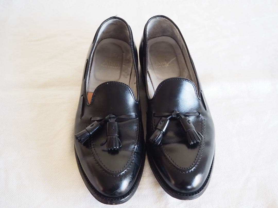 靴 Alden 660 Black Tassle Loafers