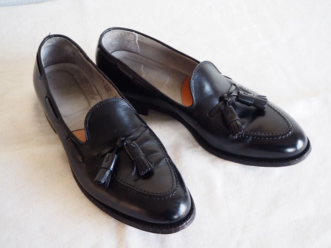 靴 Alden 660 Black Tassle Loafers