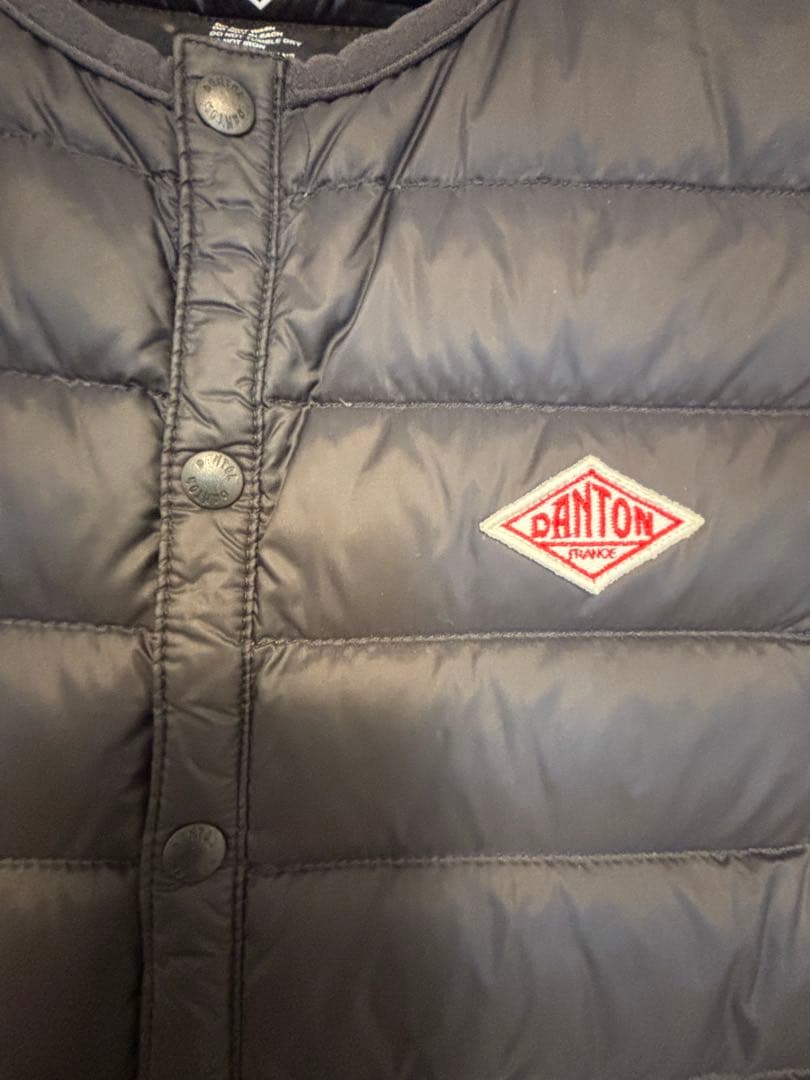 【美品】DANTONダントン インナーダウンベスト 40黒 男女兼用