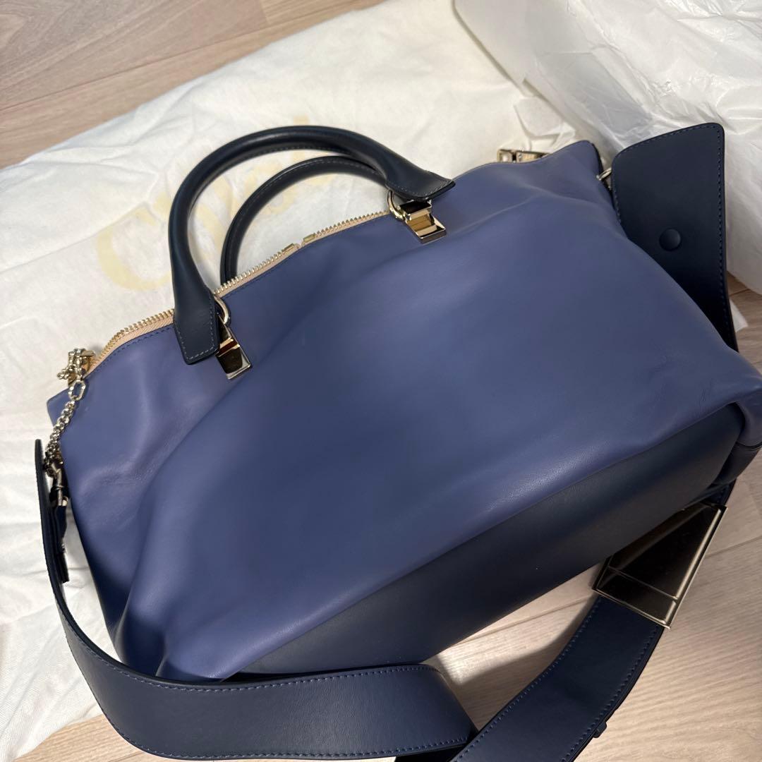 Chloé ネイビー レザーバッグ　新品未使用