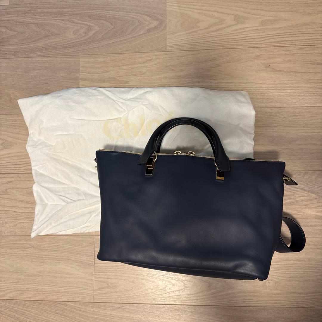 Chloé ネイビー レザーバッグ　新品未使用