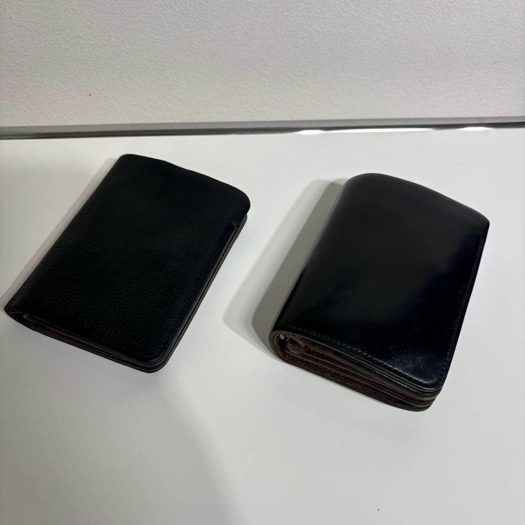 forme フォルメ ショートウォレット ベビーカーフ ブラック 財布