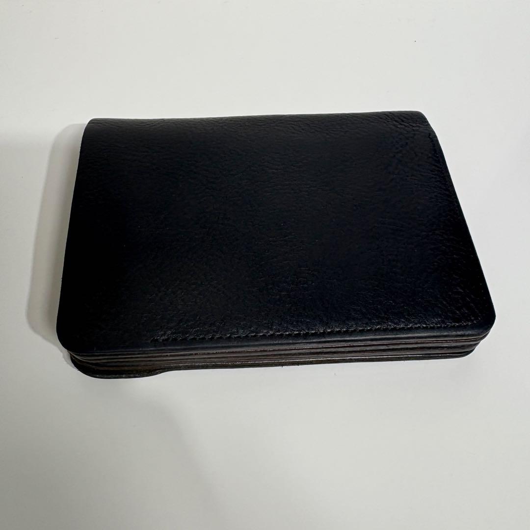 forme フォルメ ショートウォレット ベビーカーフ ブラック 財布