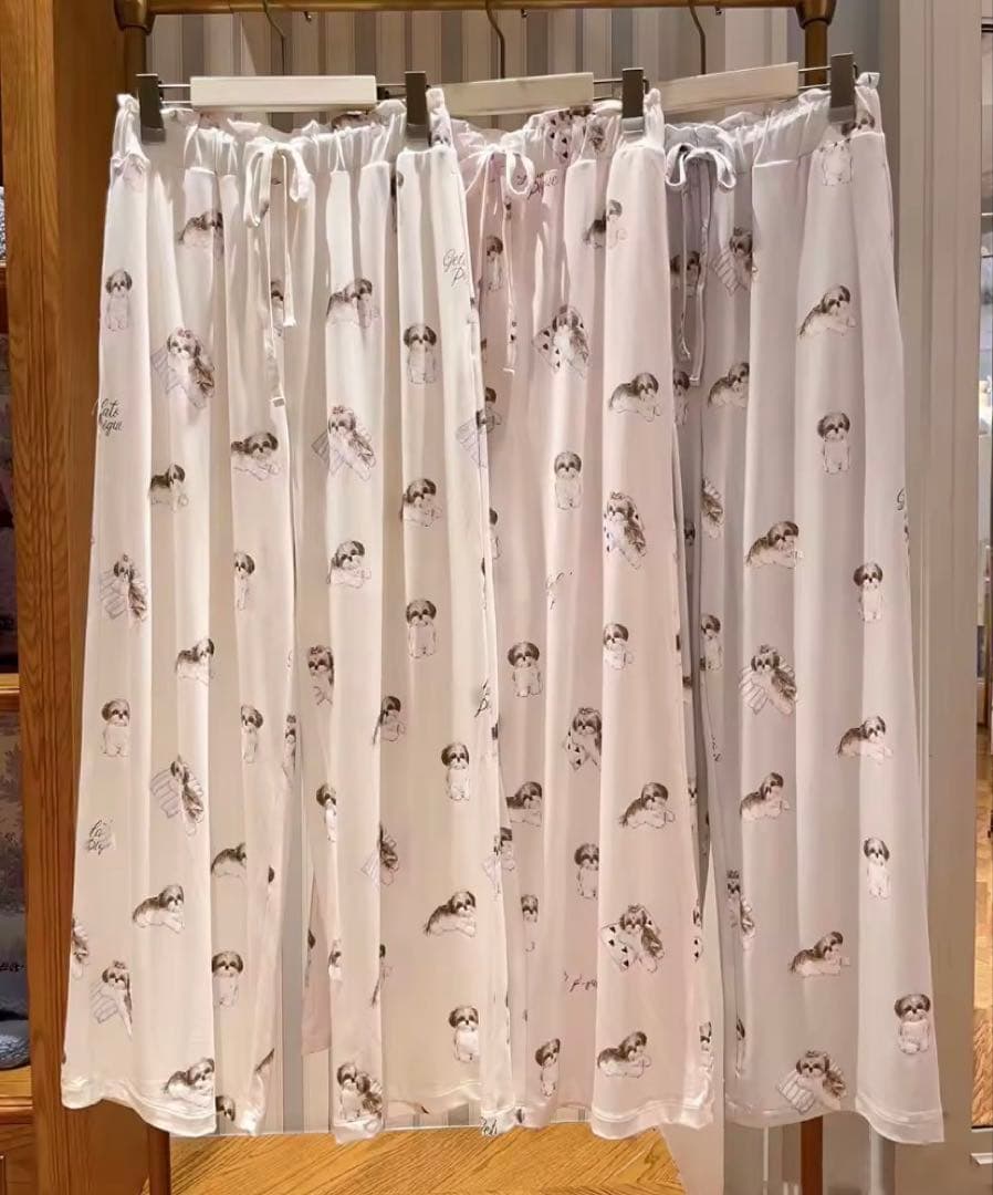 新品！ジェラートピケ☆シーズーのルームウェアピンク