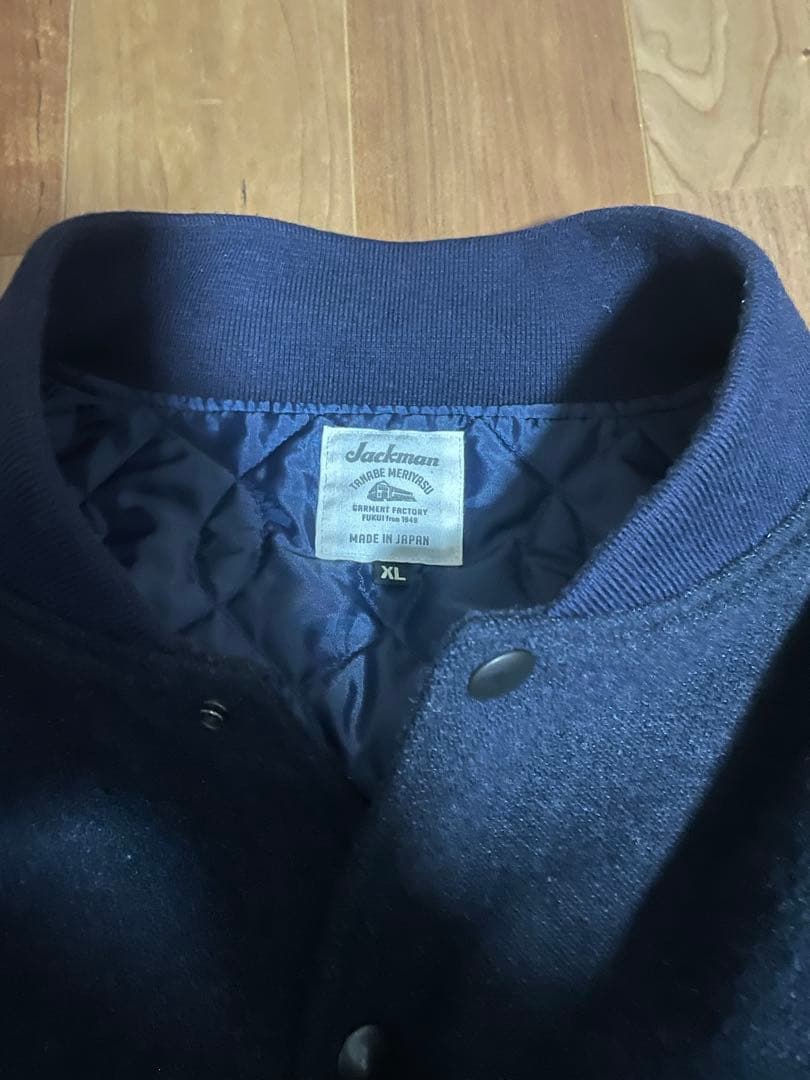 と*と様 Jackman メルトンアワードジャケット スタジャンXL