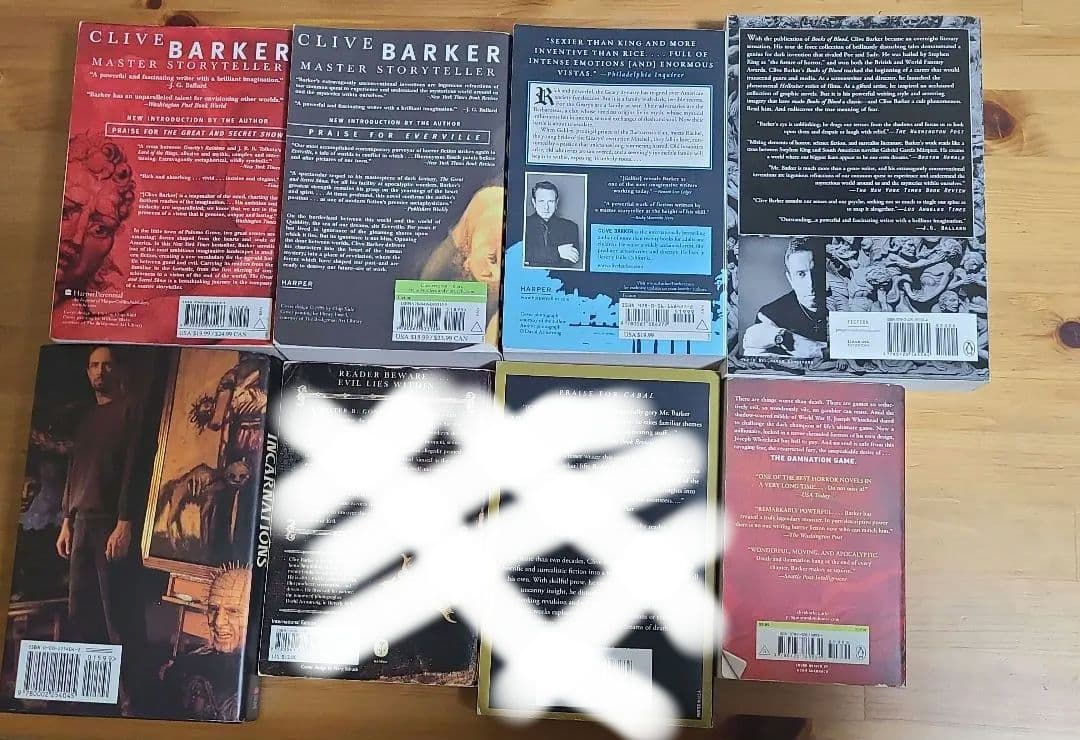 洋書 Clive Barker Set of 8
