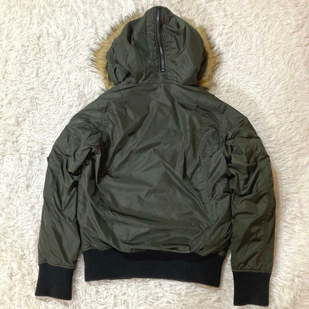 【良品】DIESEL N-2B フライトジャケット カーキ　大きめサイジング