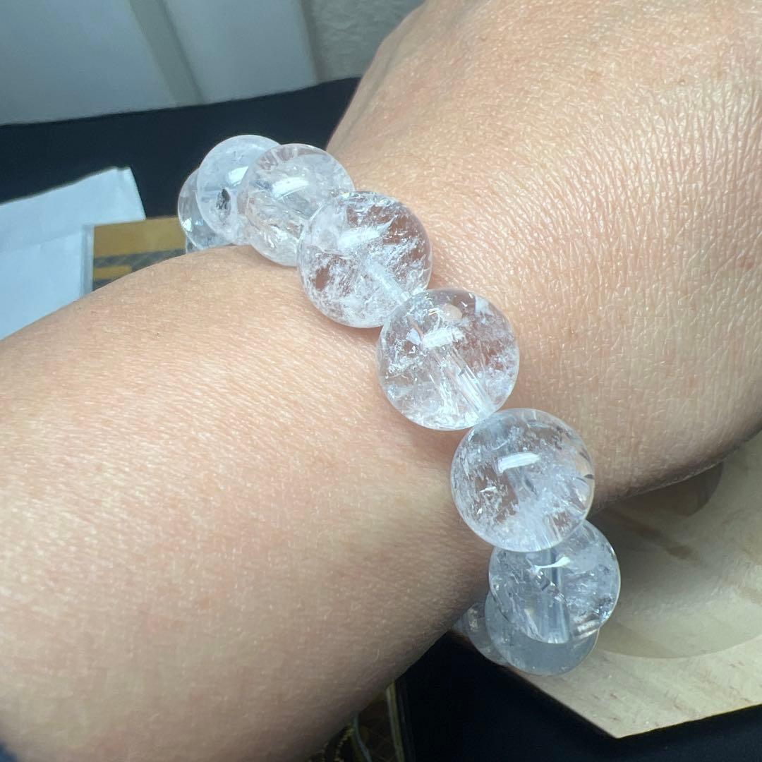 能力強化⭐︎魔除け&浄化　ヒマラヤアイリス水晶ブレス　伊奈波神社龍神守りおまけ