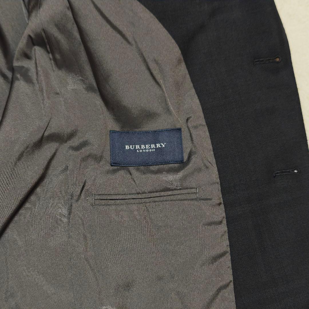 美品✨バーバリーロンドン　テーラードジャケット　カシミヤ混　ノバチェック　黒