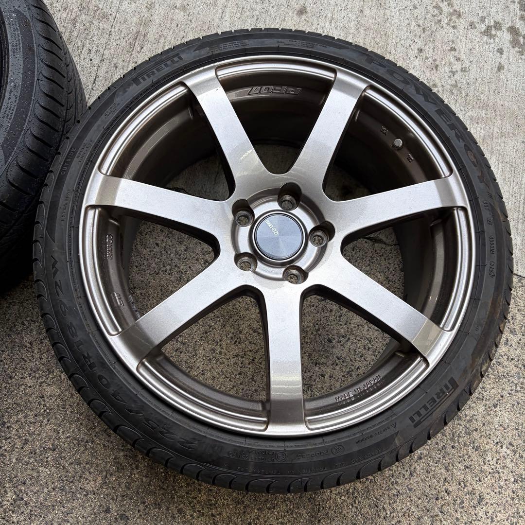 ゴルフに装着エンケイ PF07 18x8.0J +50 PCD112 5H