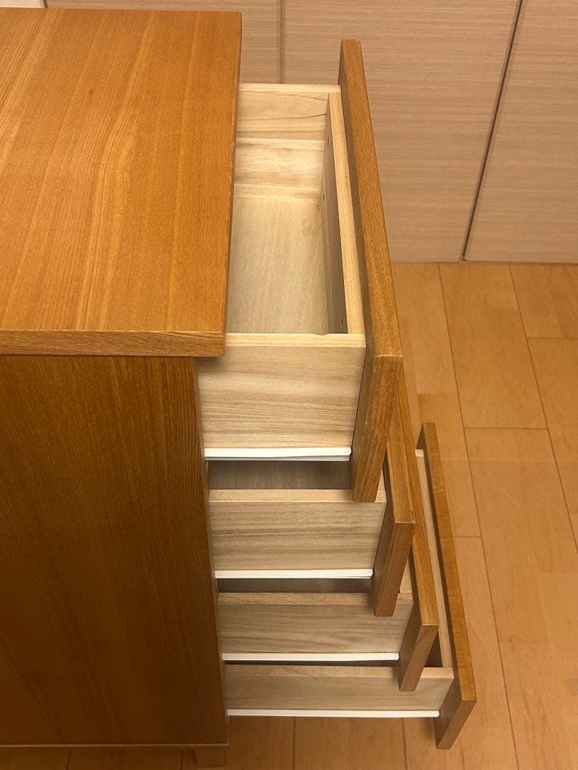 無印良品 4段 チェスト 引出し 脚