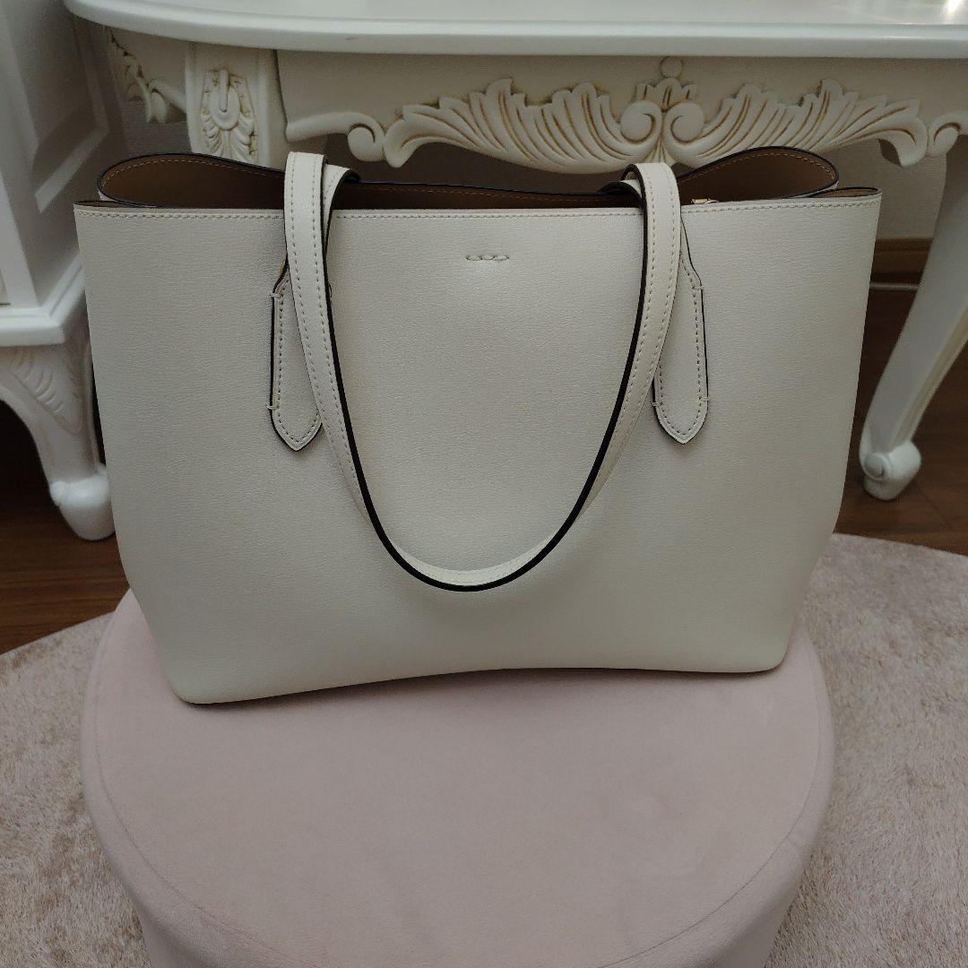 COACH ホワイト トートバッグ極美品