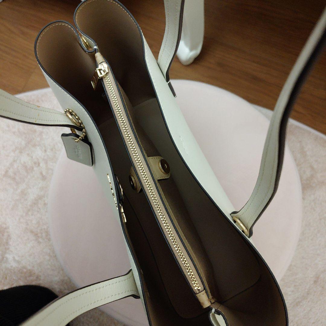 COACH ホワイト トートバッグ極美品