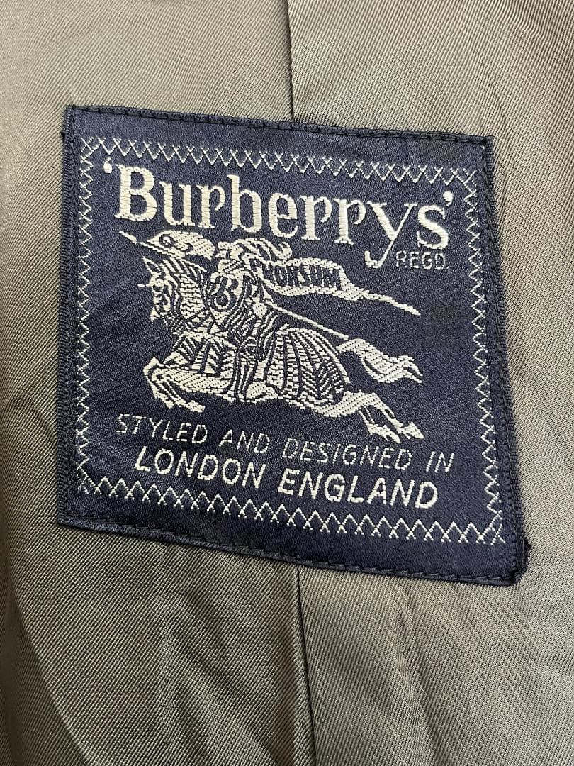 ８０s 美品　バーバリー　イングランド製　コート　ウール　ビンテージ