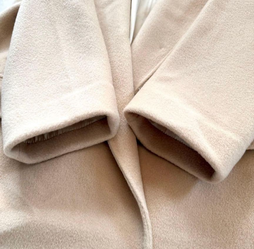 【らきぱぴ様】★マックスマーラ 最高級白タグ カシミヤウールコート 40 XL