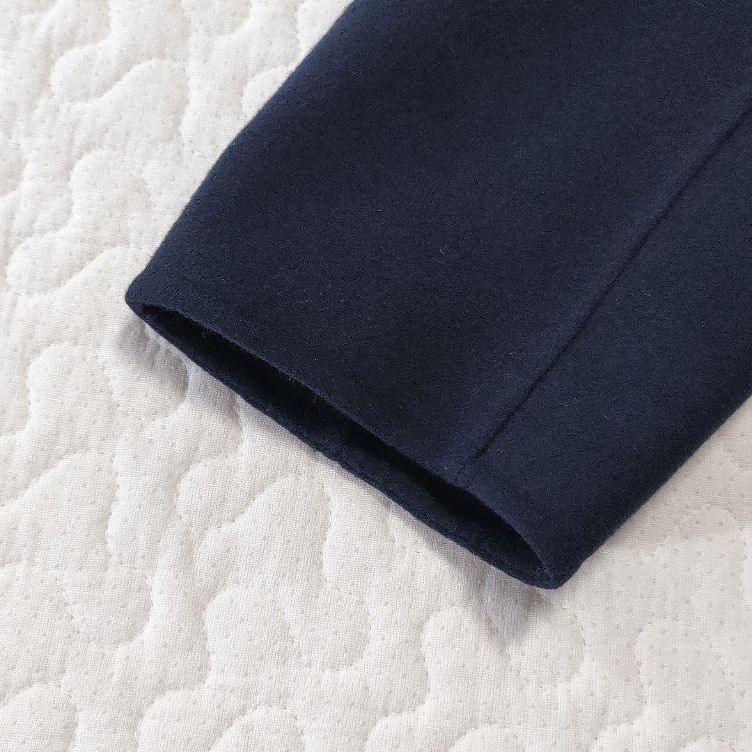美品◎Theory　カシミヤ混　ダブルフェイスチェスターコート　ネイビー　XS
